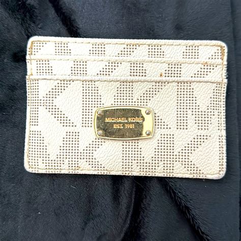 michael kors card holder gold|michael kors credit card holder.